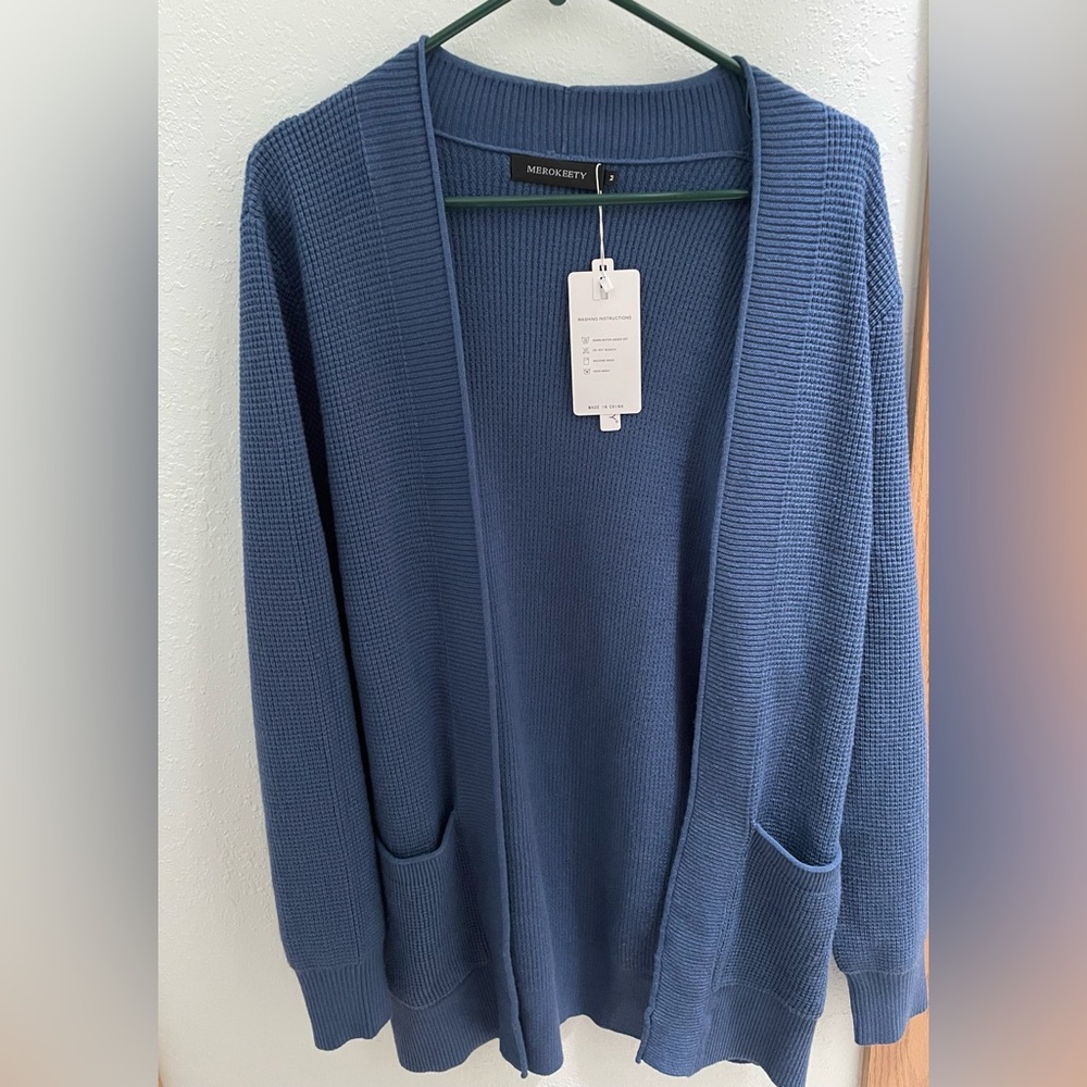 Marokeety Blue Cardigan